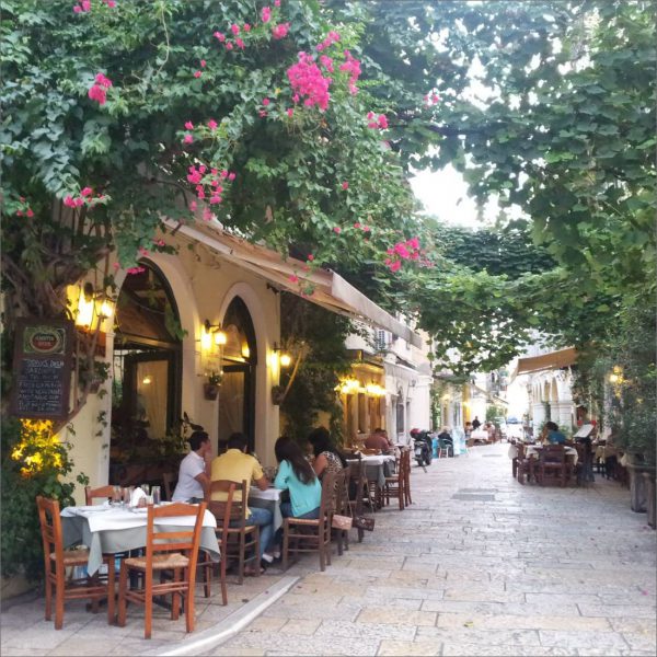 A cozy street in Corfu